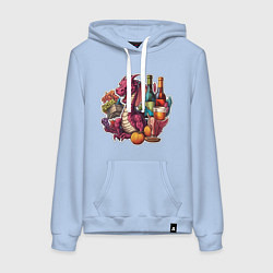 Женская толстовка-худи Дракон символ нового года 2024