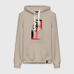 Женская толстовка-худи Боевые искуства black and red