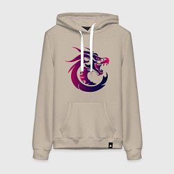 Женская толстовка-худи Дракон символ силы