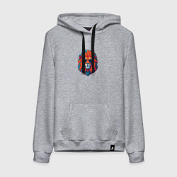 Женская толстовка-худи Голова льва в солнечных очках