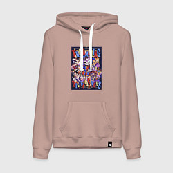 Женская толстовка-худи Удивительный цифровой цирк в сборе