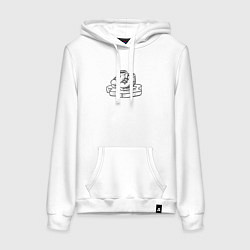 Женская толстовка-худи Конечки