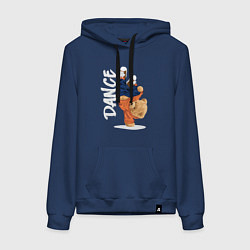 Женская толстовка-худи Плюшевый медвежонок танцор