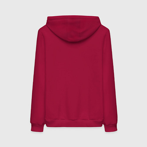 Женская толстовка-худи Есть спать техно / Маджента – фото 2