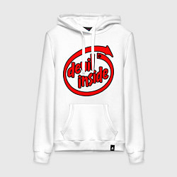 Женская толстовка-худи Дьявол внутри