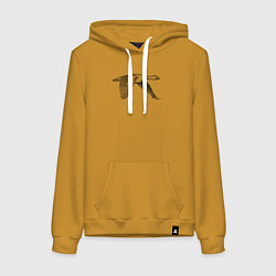 Женская толстовка-худи Гусь в полёте