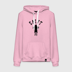 Женская толстовка-худи Крест с черепом