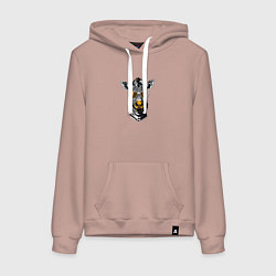 Женская толстовка-худи Зебра в модных очках