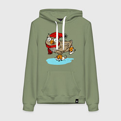 Женская толстовка-худи Сова на катке