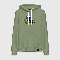 Женская толстовка-худи Russian tank