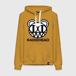 Женская толстовка-худи Radiohead logo bear