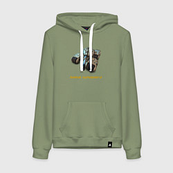 Женская толстовка-худи Танк Мамонт ГСБ