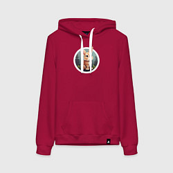 Женская толстовка-худи Маленький пушистый кролик