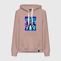 Женская толстовка-худи Детский киберпанк - аниме