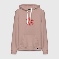 Женская толстовка-худи Символ коммуникации