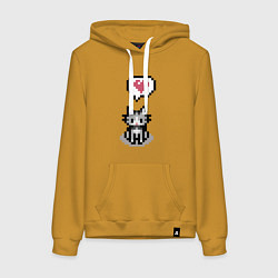 Женская толстовка-худи 8 bit кот