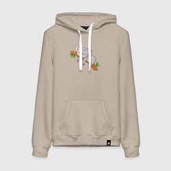 Женская толстовка-худи Коала спит на ветке