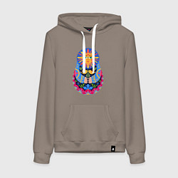 Женская толстовка-худи Матрешка солнце