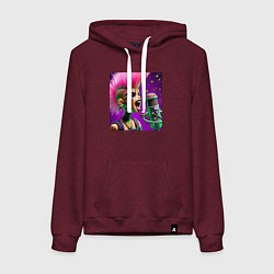 Женская толстовка-худи Barbie and punks not dead