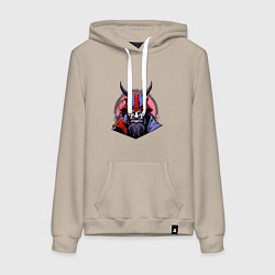 Женская толстовка-худи Samurai evil face