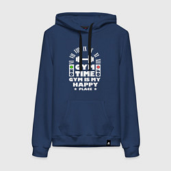 Женская толстовка-худи Время спортзала