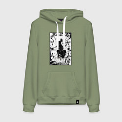 Женская толстовка-худи Воин с катаной