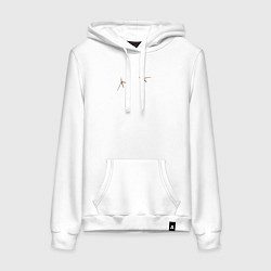 Женская толстовка-худи Птичьи следы лапки