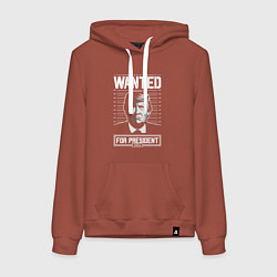 Женская толстовка-худи Разыскивается Трамп