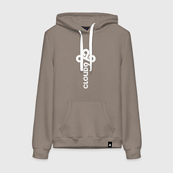 Женская толстовка-худи Cloud9 - vertical logo