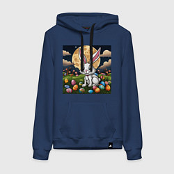 Женская толстовка-худи Пасха при луне