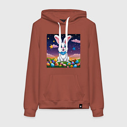 Женская толстовка-худи Кролик под звёздами