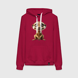 Женская толстовка-худи Сурикат в стойке