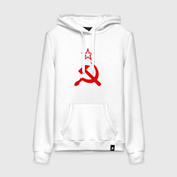 Женская толстовка-худи Серп, молот и звезда