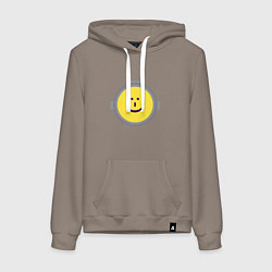 Женская толстовка-худи Content Warning жёлтый