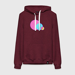 Женская толстовка-худи Три пересеченных круга