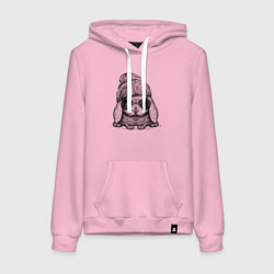 Женская толстовка-худи Модный зайчишка