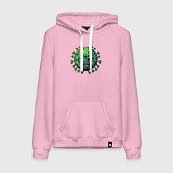 Женская толстовка-худи Злой вирус