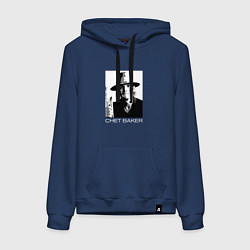 Женская толстовка-худи Chet Baker jazz legend
