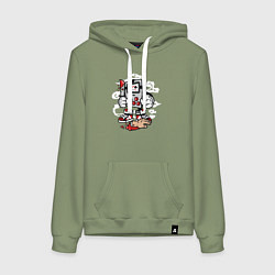 Женская толстовка-худи Тетрис убийца