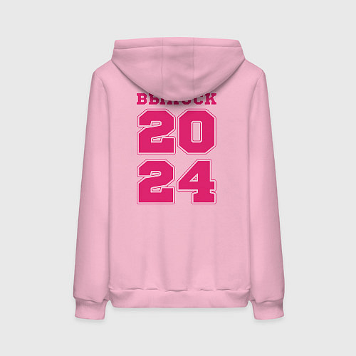 Женская толстовка-худи 2024 года выпускник / Светло-розовый – фото 2
