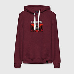 Женская толстовка-худи Front 242 - tour with fla