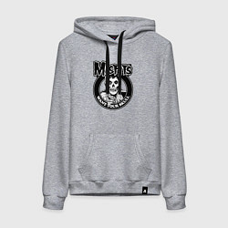 Женская толстовка-худи Misfits want your skull