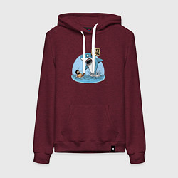 Женская толстовка-худи Free hugs - shark