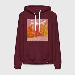 Женская толстовка-худи Сладкие мишки