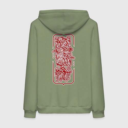 Женская толстовка-худи Demon Slayer - Akaza / Авокадо – фото 2
