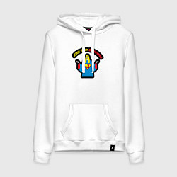 Женская толстовка-худи Иисус мой супергерой