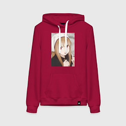 Женская толстовка-худи Волчица и пряности Холо монашка