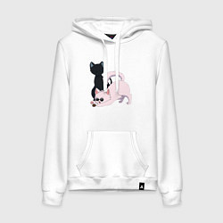 Женская толстовка-худи Магическая битва Сатору Годзё Сугуру Гэто коты