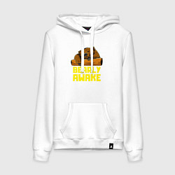 Женская толстовка-худи Bearly awake