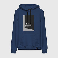 Женская толстовка-худи Porsche 911 легендарный автомобиль